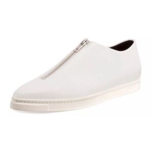 Stella McCartney White SLIGO zip front sneaker shoes size 40
